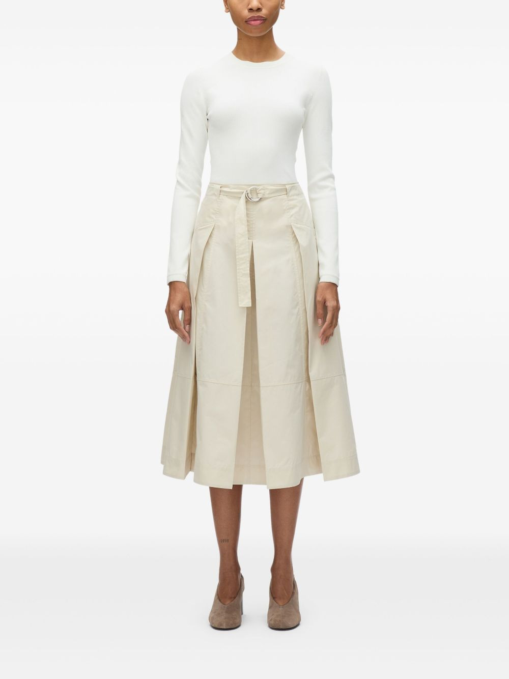 pleated midi skirt - 2