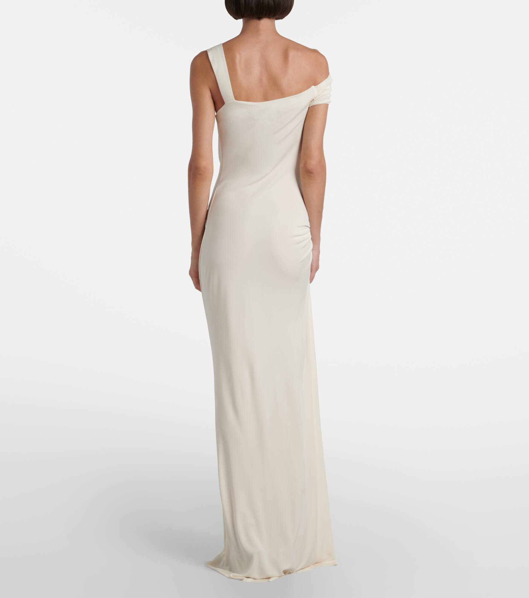 Draped jersey maxi dress - 3