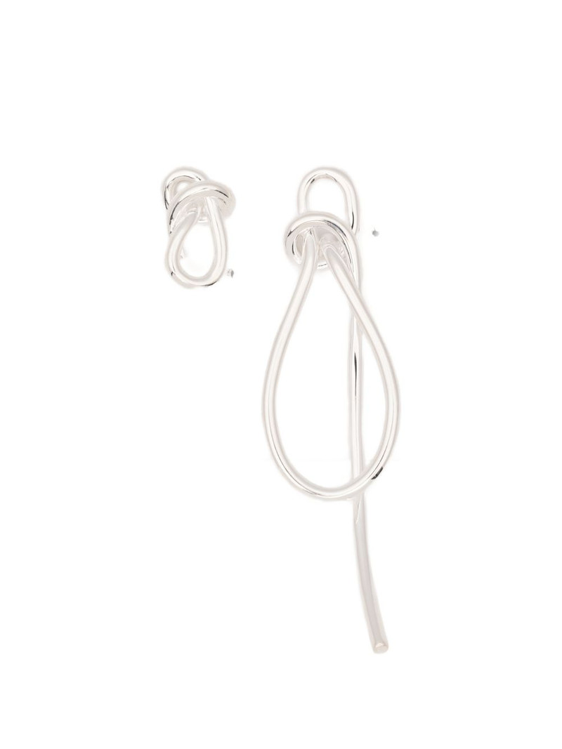 Thread knot-detail earrings 1