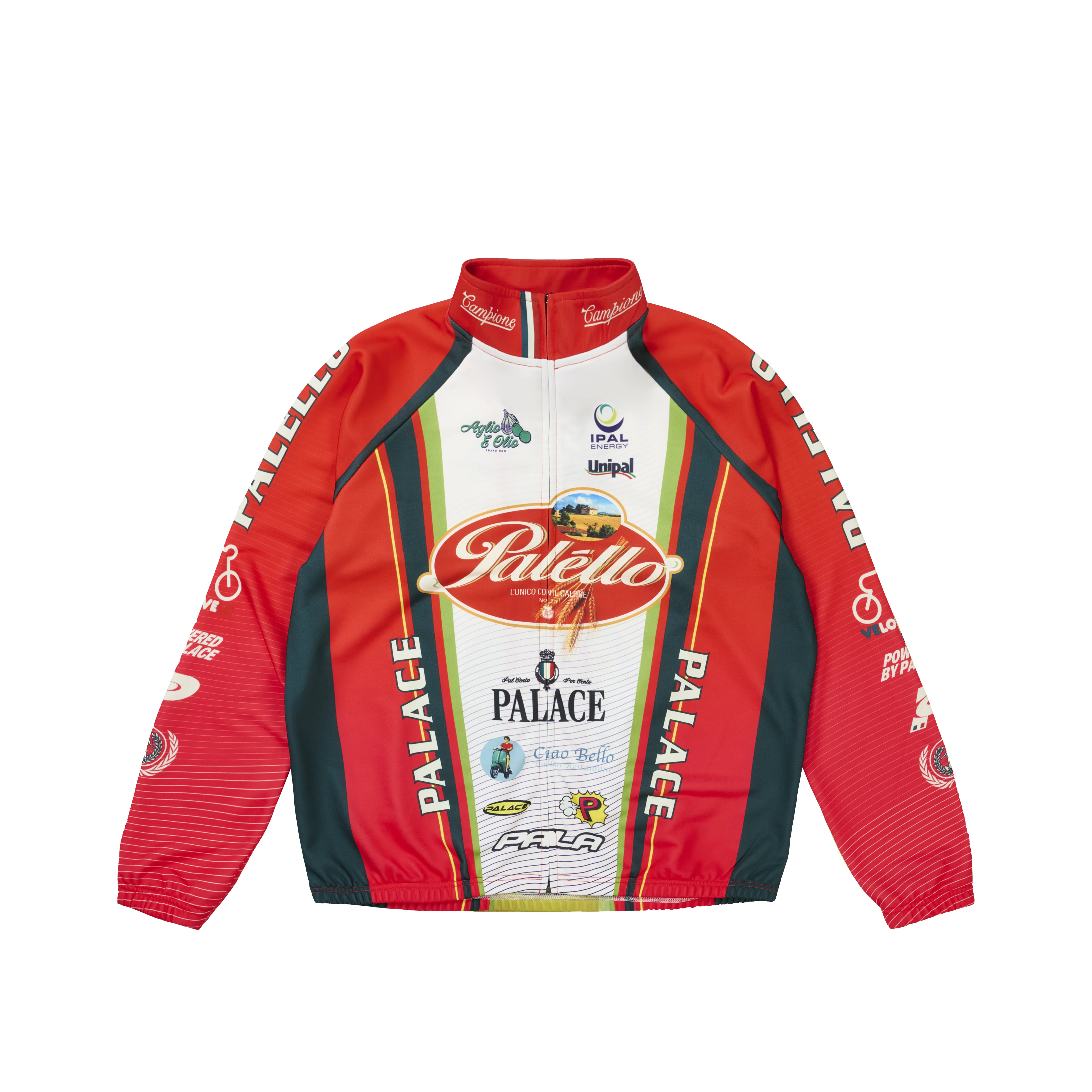 PALELLO CYCLING ZIP JACKET RED - 1