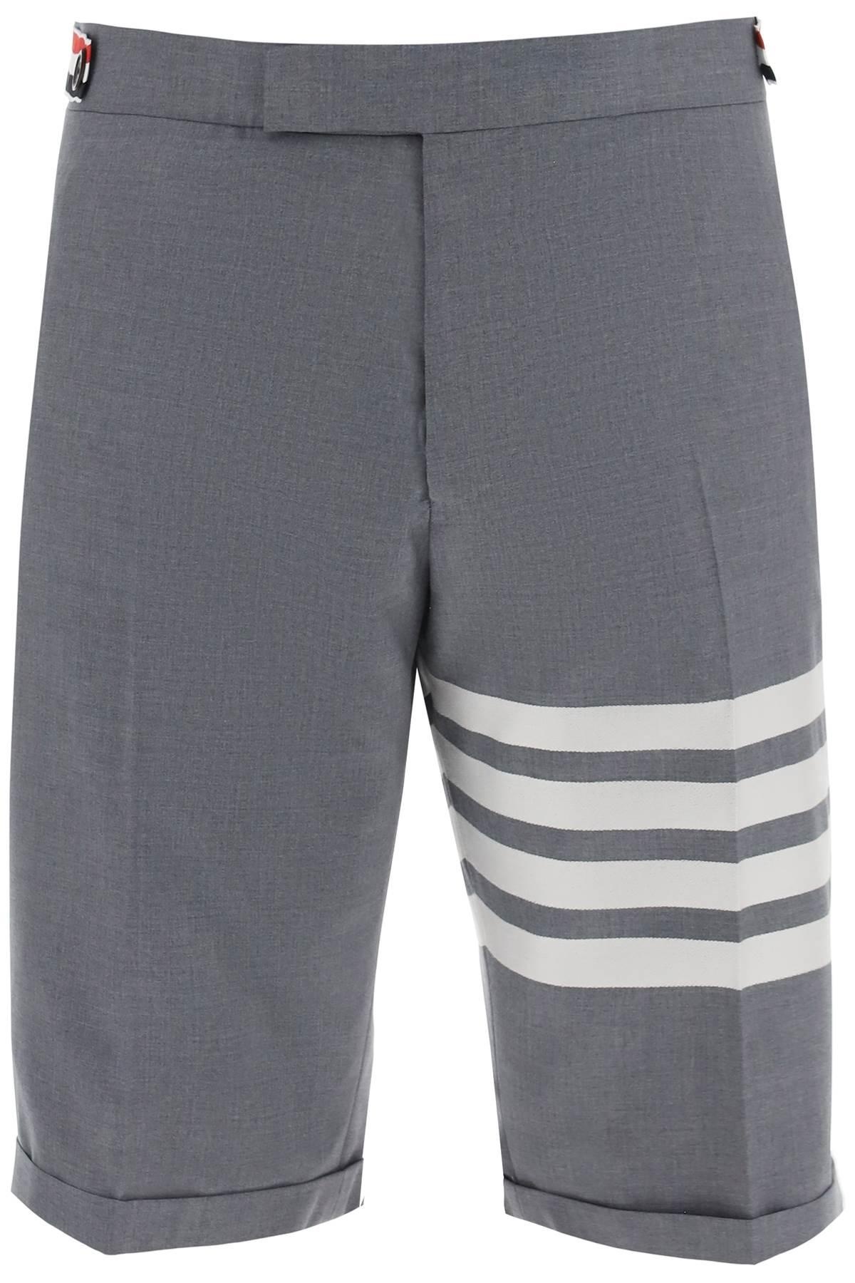 4-BAR SHORTS IN LIGHT WOOL - 1