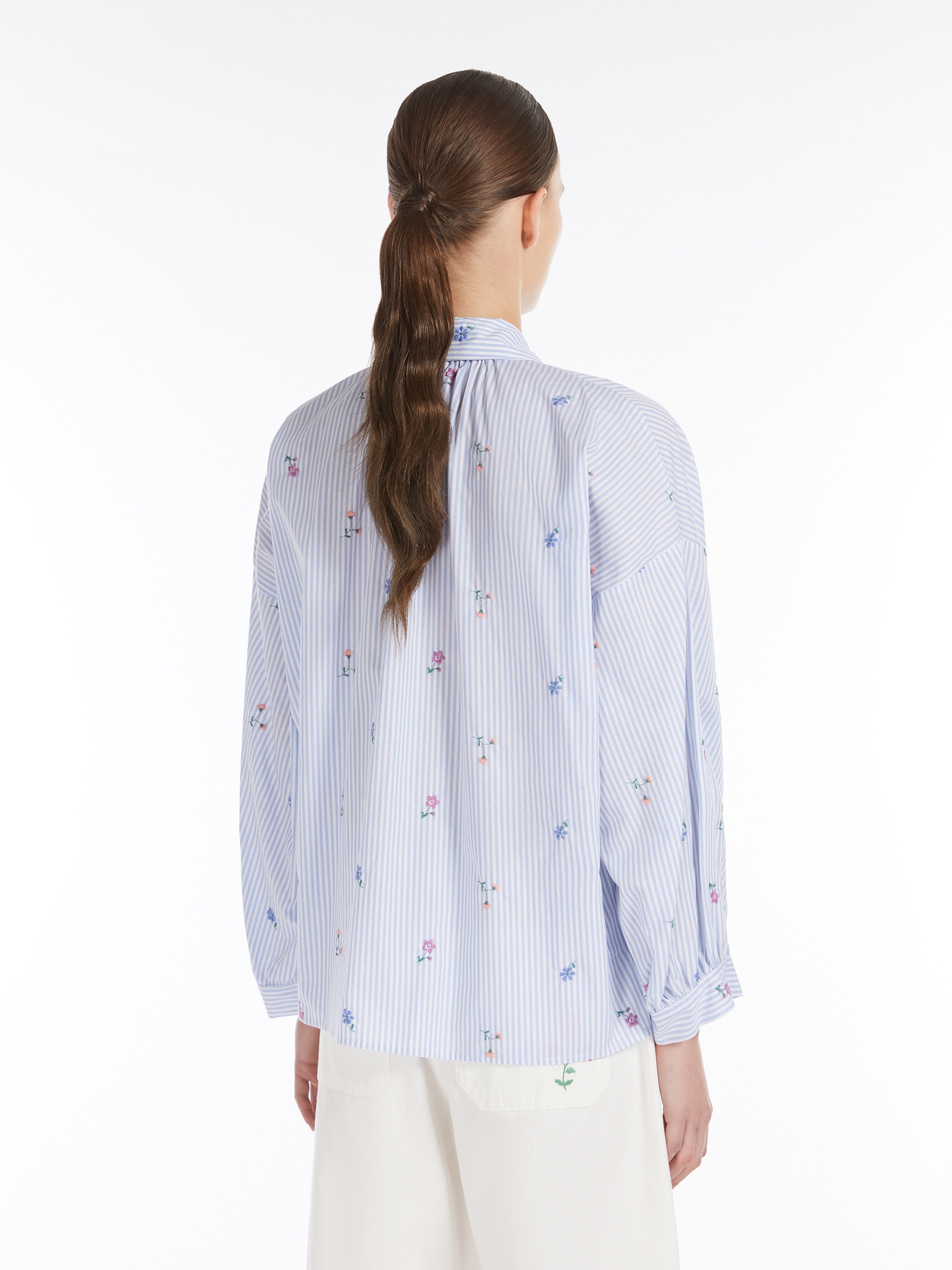 GILLY Embroidered poplin shirt - 4