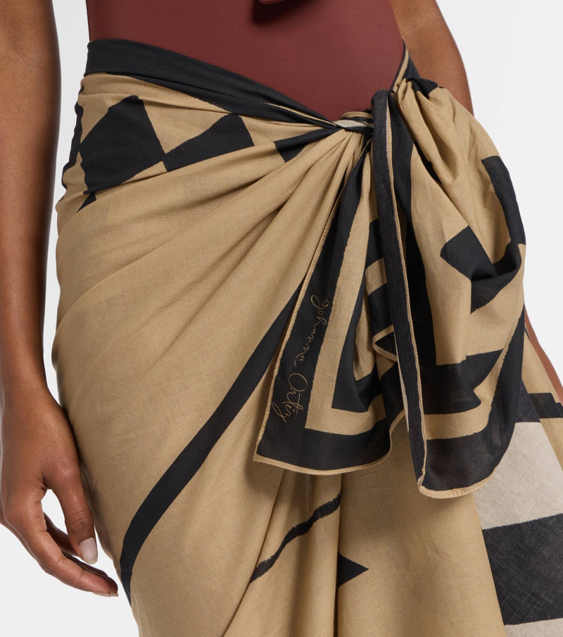 Cotton printed beach cover-up 4