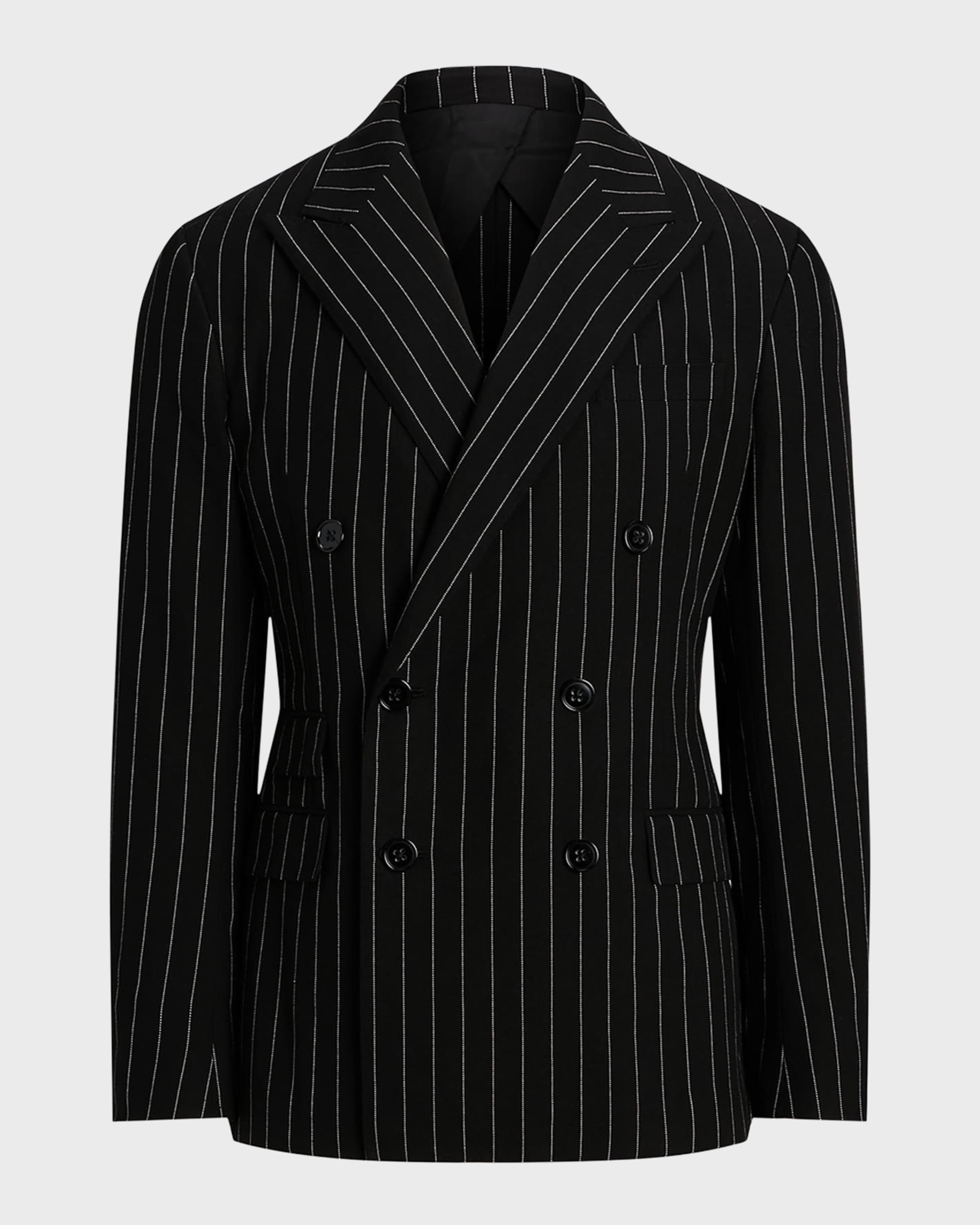 Men's Kent Hand-Tailored Striped Suit Jacket - 1