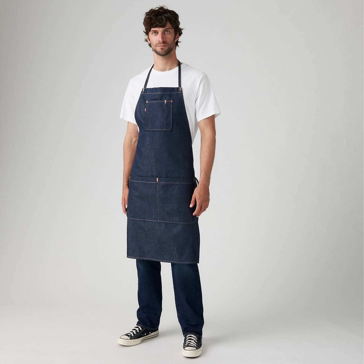 RIGID DENIM APRON - 2