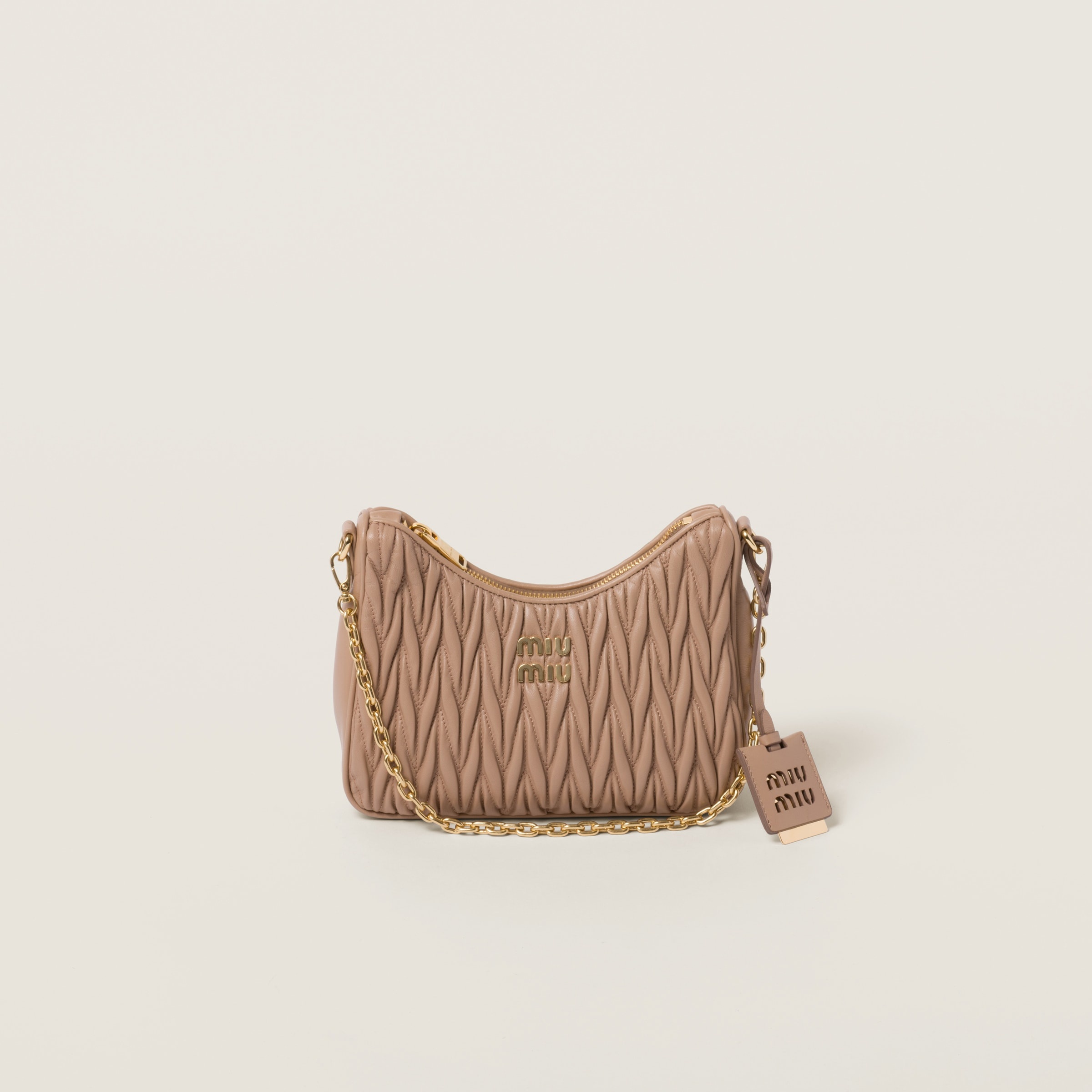 Matelassé nappa leather shoulder bag - 1