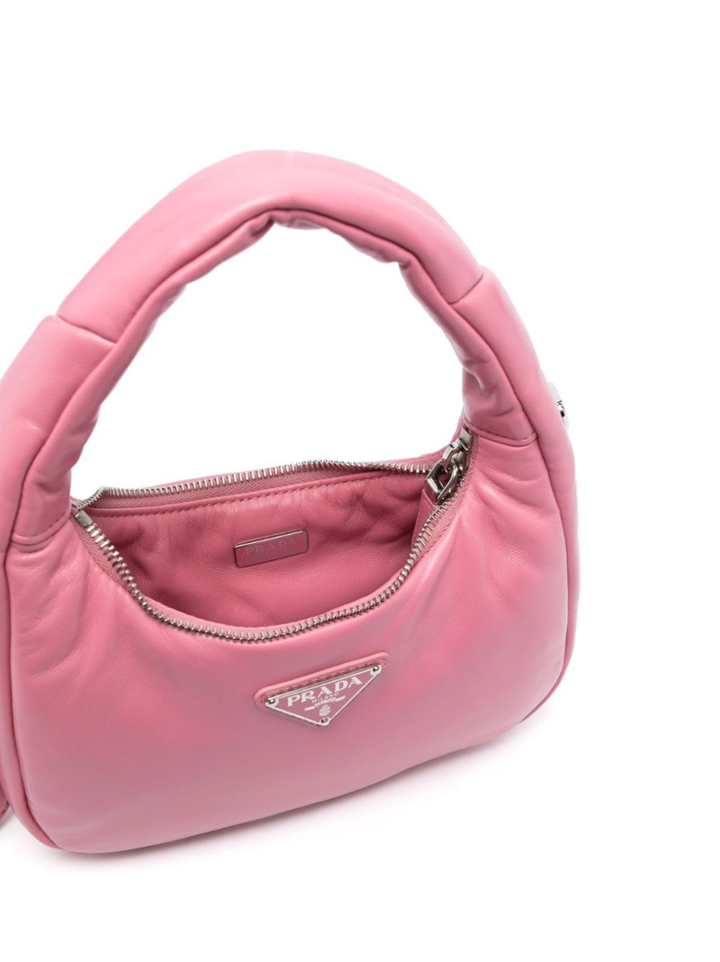 mini padded leather shoulder bag 5