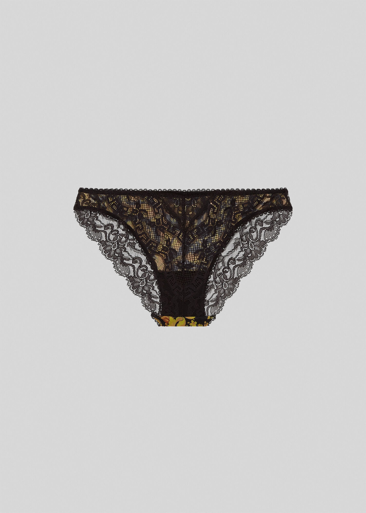 Barocco Print Lace Briefs - 3