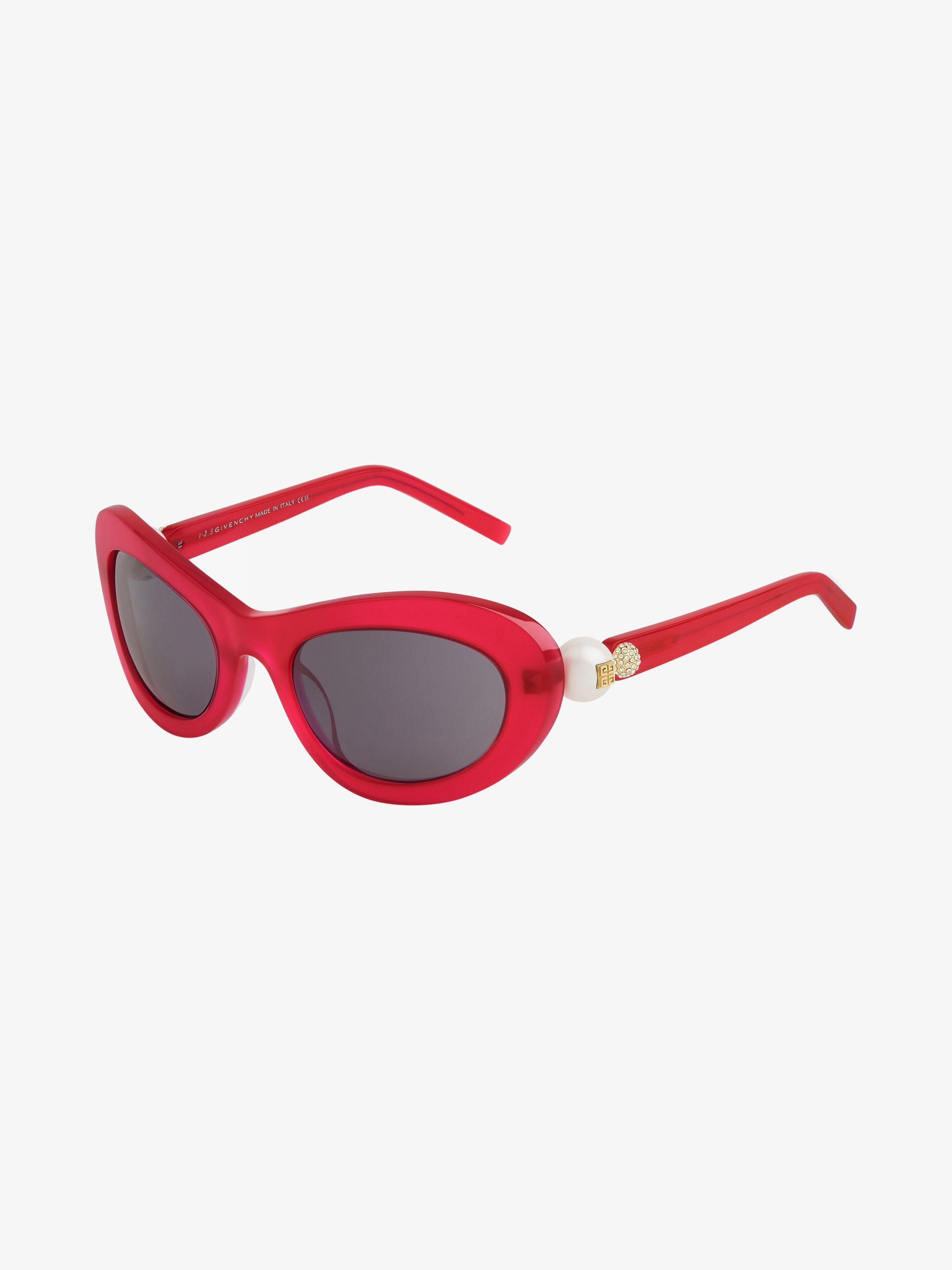 4G PEARL SUNGLASSES IN ACETATE WITH CRYSTALS - 1