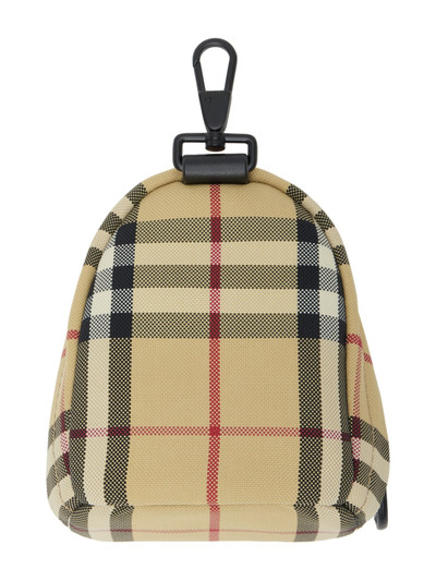 Burberry Beige Check Keychain outlook