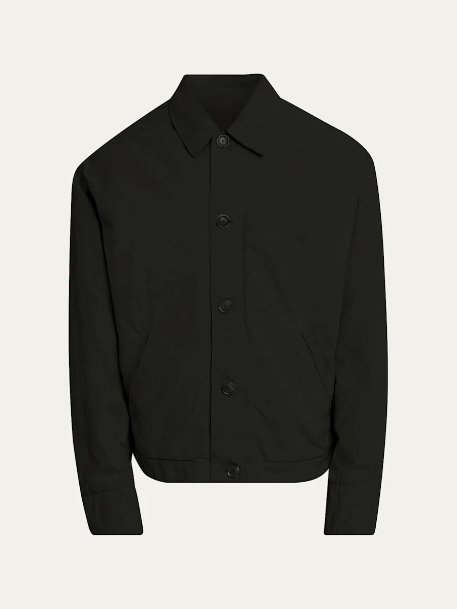 Men's Water-Repellent Nylon Shirt Jacket - 1
