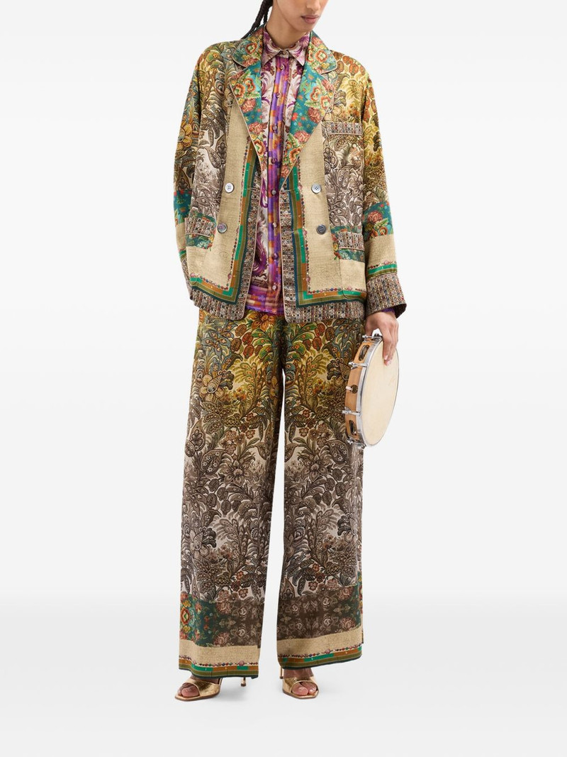 Pierre-Louis Mascia Mutka floral-print double-breasted silk jacket outlook