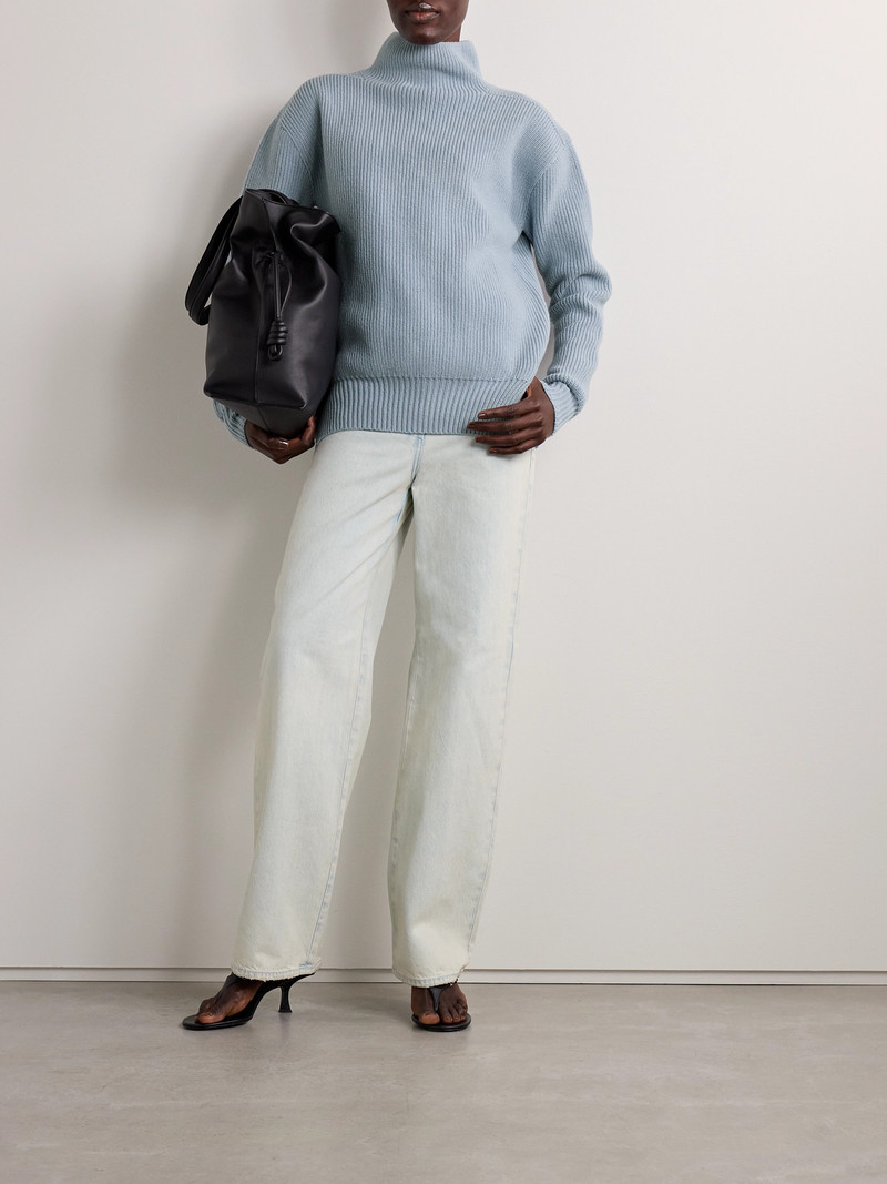 Rick Owens Ribbed Wool Turtleneck Sweater outlook