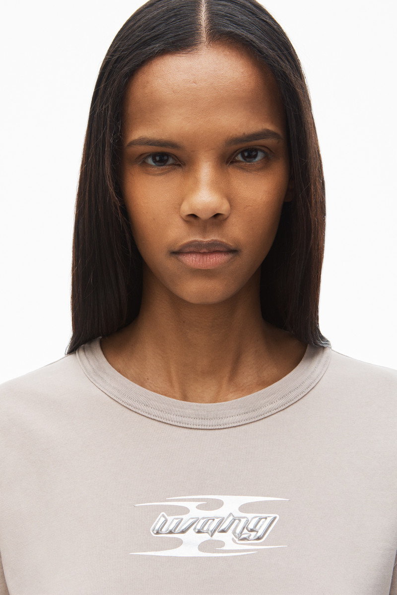 blade logo-embossed tee in cotton 5