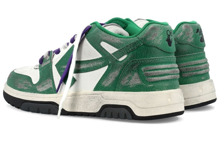 Off-White Out Of Office Vintage Leather 'Green White Purple' OMIA189F22LEA0110155 - 3