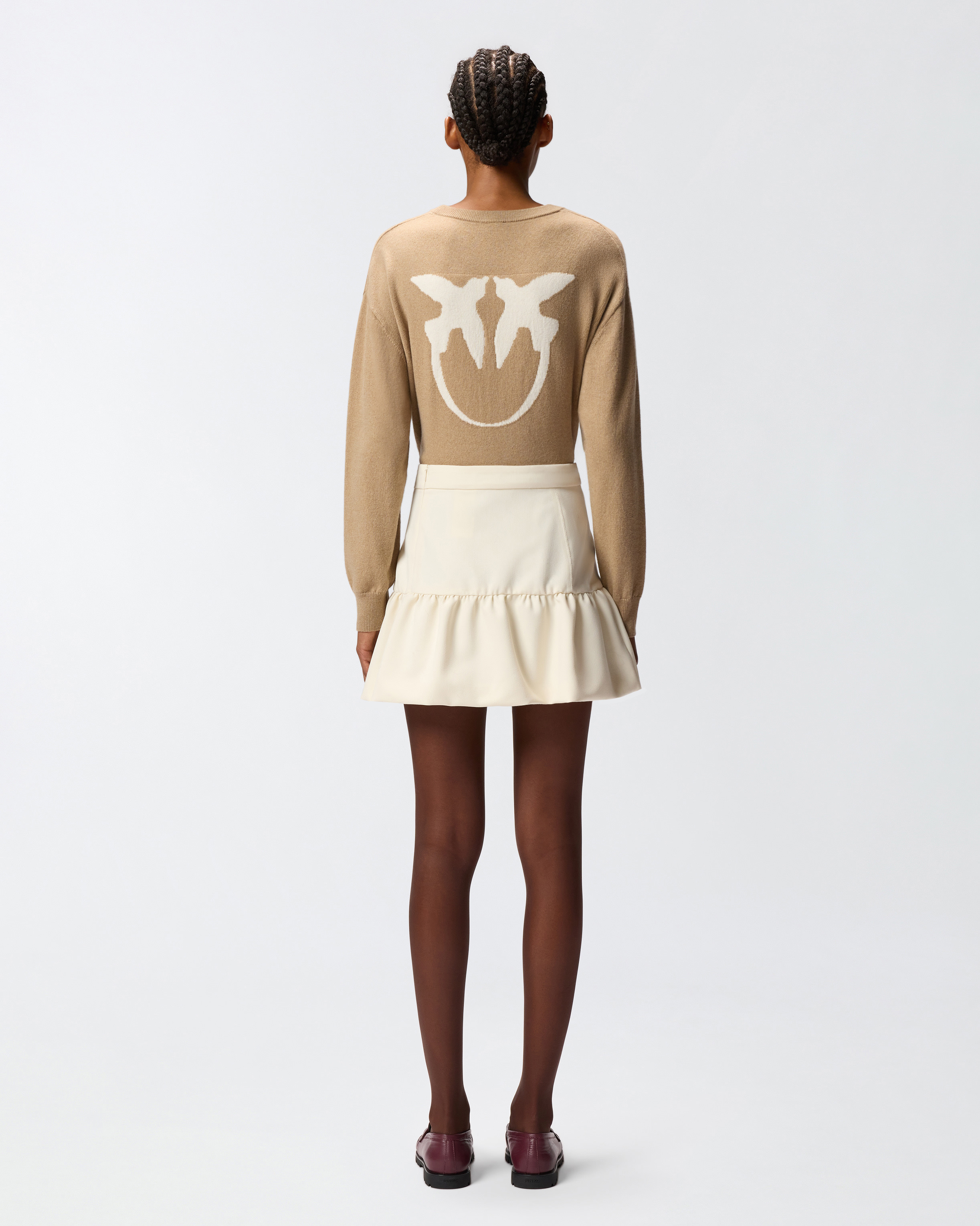 MINI SKIRT WITH FLOUNCE - 4