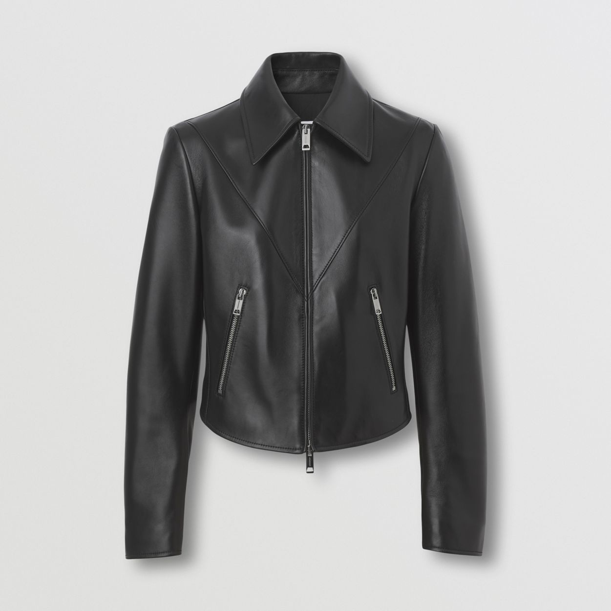 Lambskin Cropped Jacket - 4