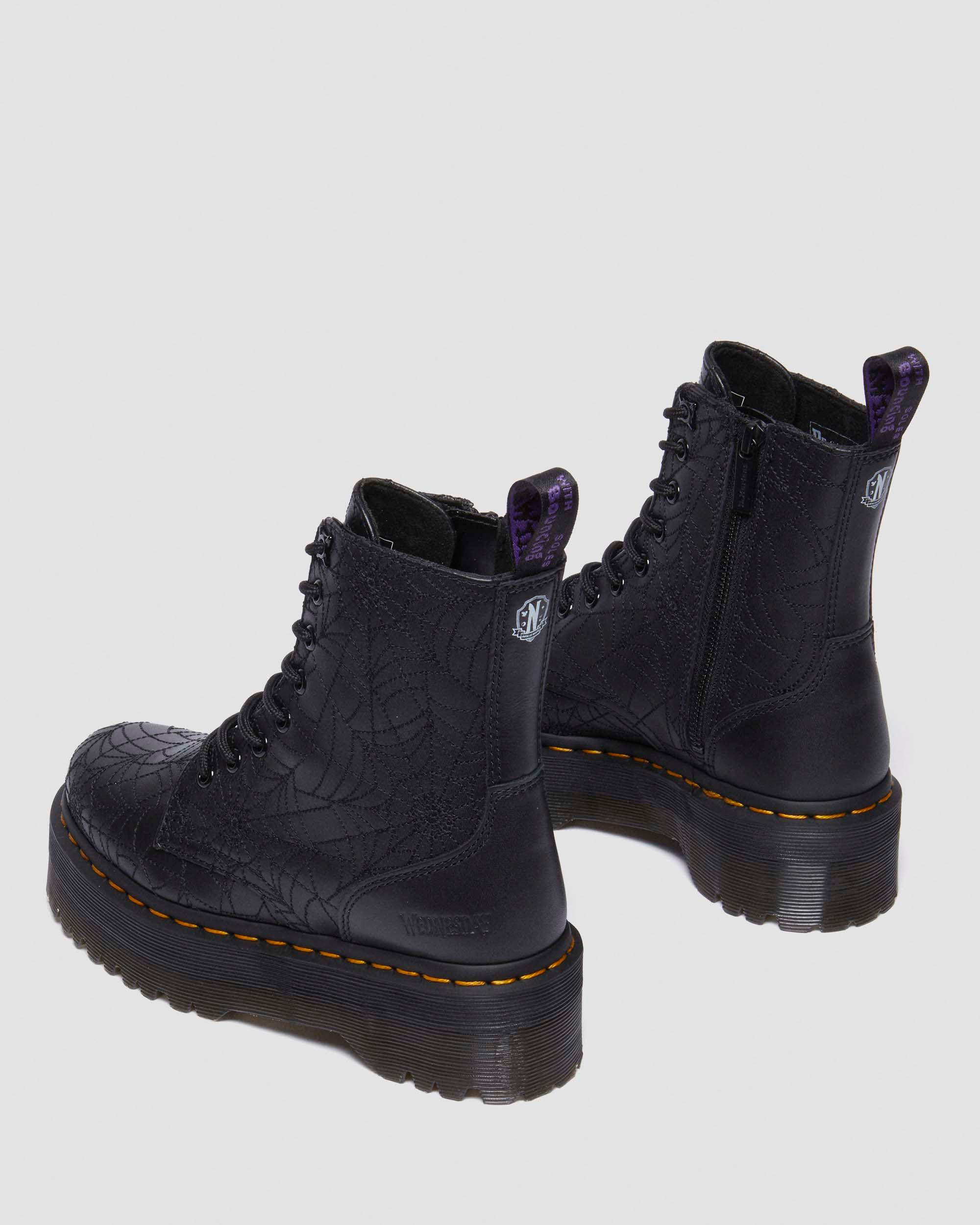 Jadon Wednesday Leather Platform Boots - 11