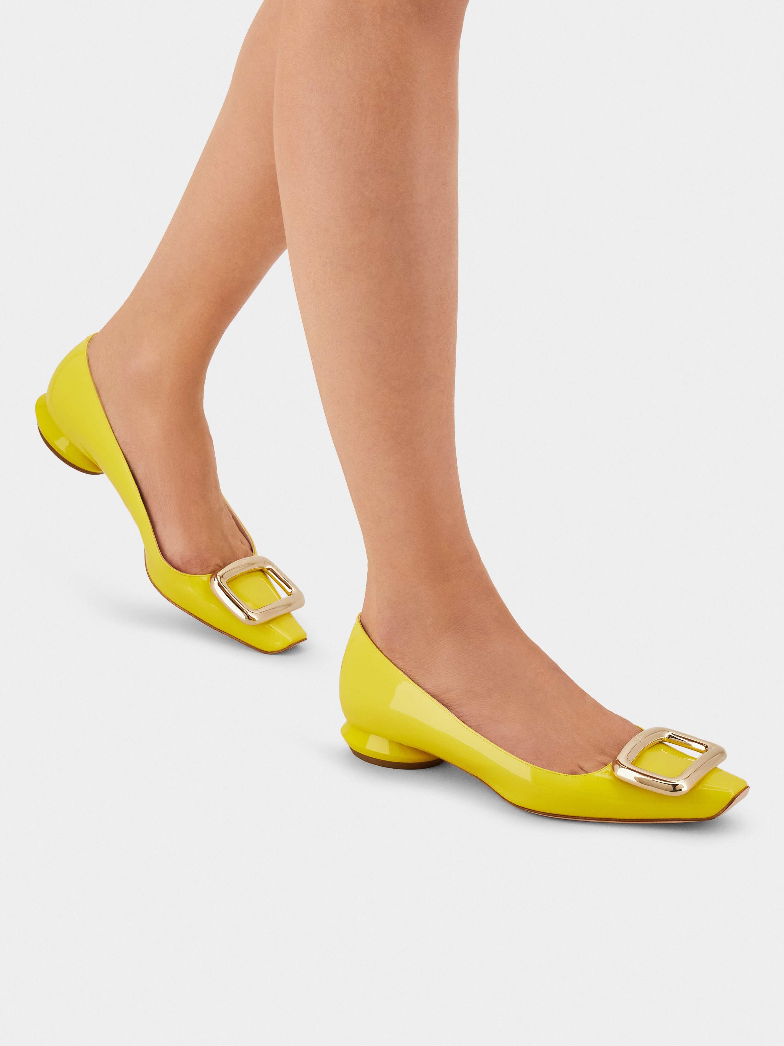 Viv' Choc Metal Buckle Ballerinas in Patent Leather - 8