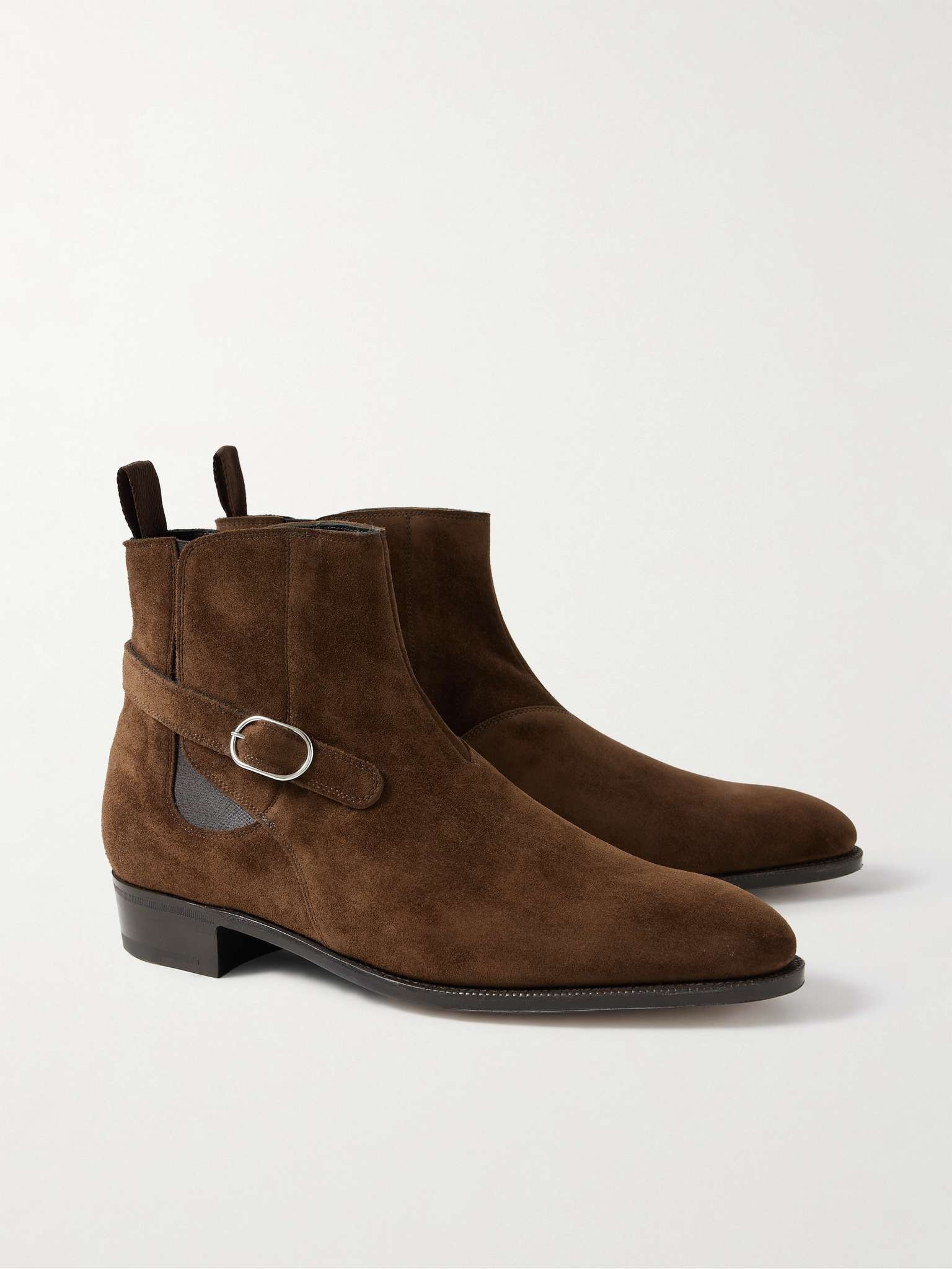 Masons Buckled Suede Chelsea Boots - 4