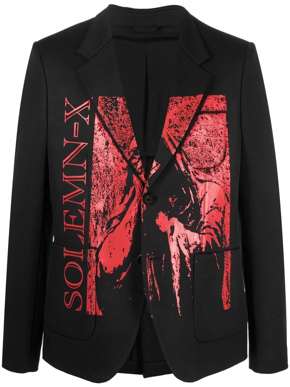 Solemn-X printed blazer - 1