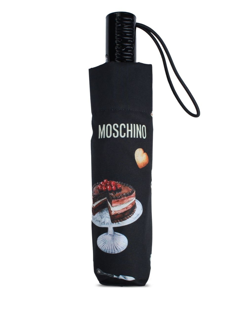 Moschino DESSERT-PATTERNED UMBRELLA outlook