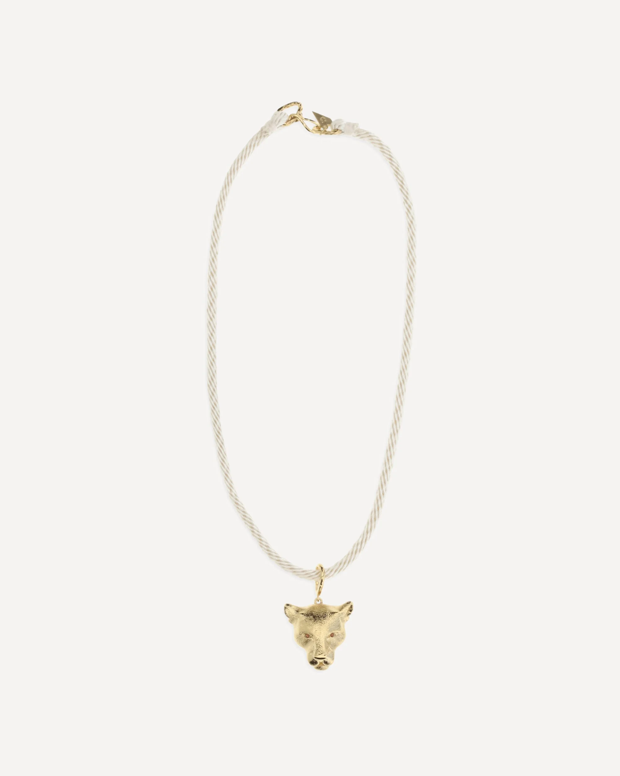Sculpture Necklace with puma pendant - 1