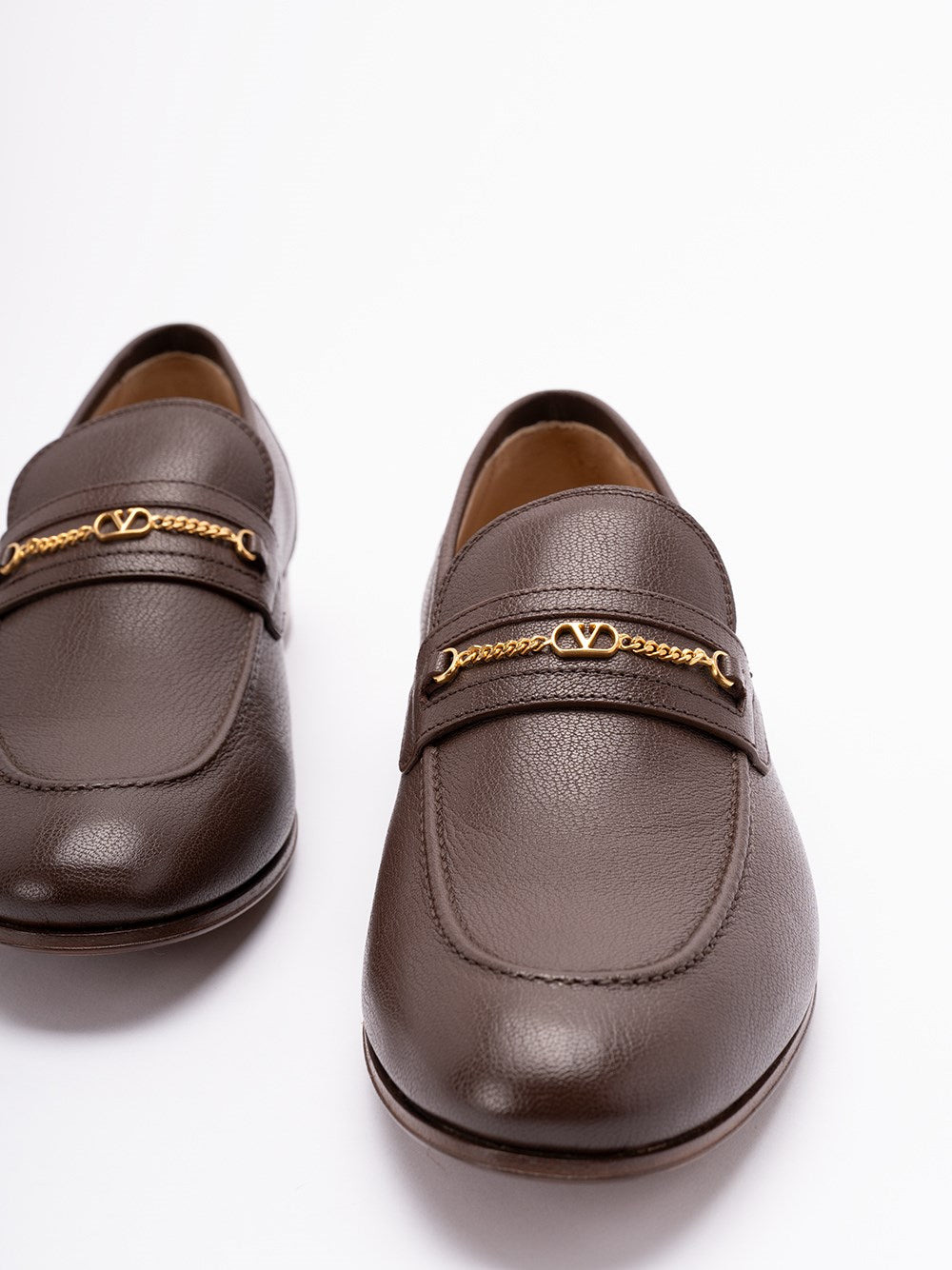 Valentino Garavani Men `Vlogo Signature` Leather Loafers - 5