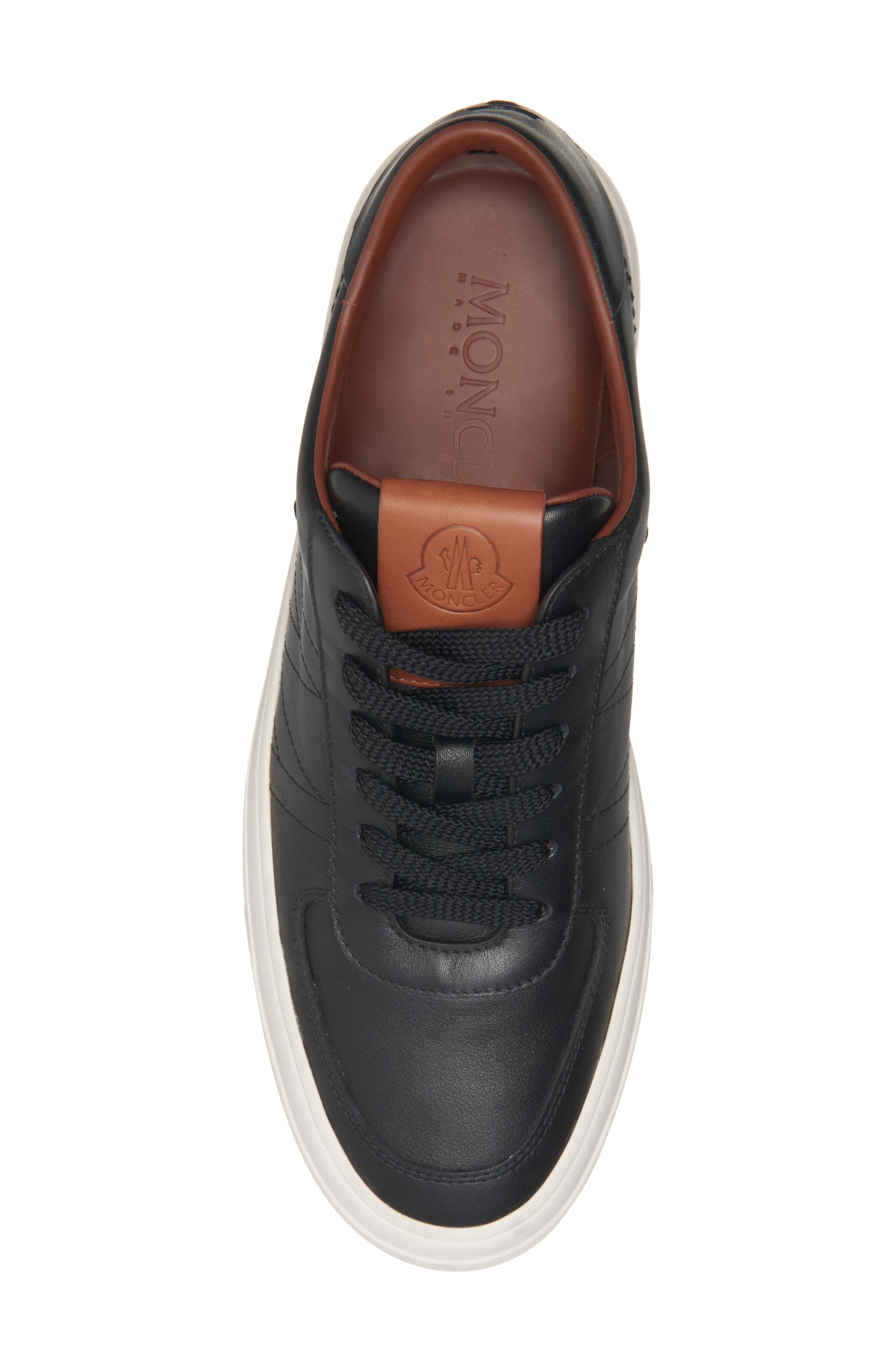 Moncler Monclub Low Top Sneaker in Black at Nordstrom - 5