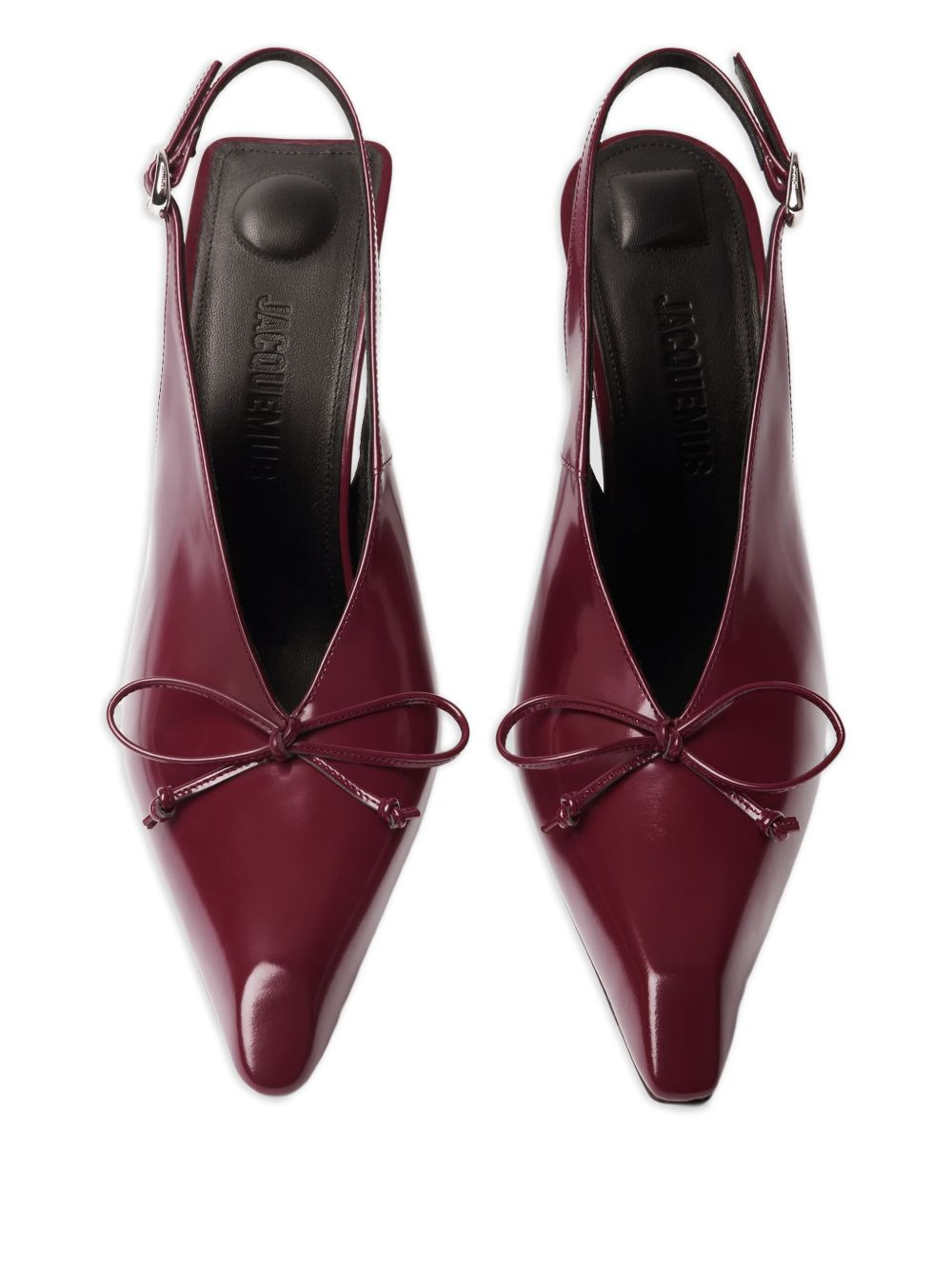 100mm Cubisto bow-slingback pumps - 4