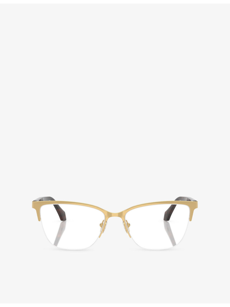 VE1304 Square-Frame Metal Optical Glasses 1