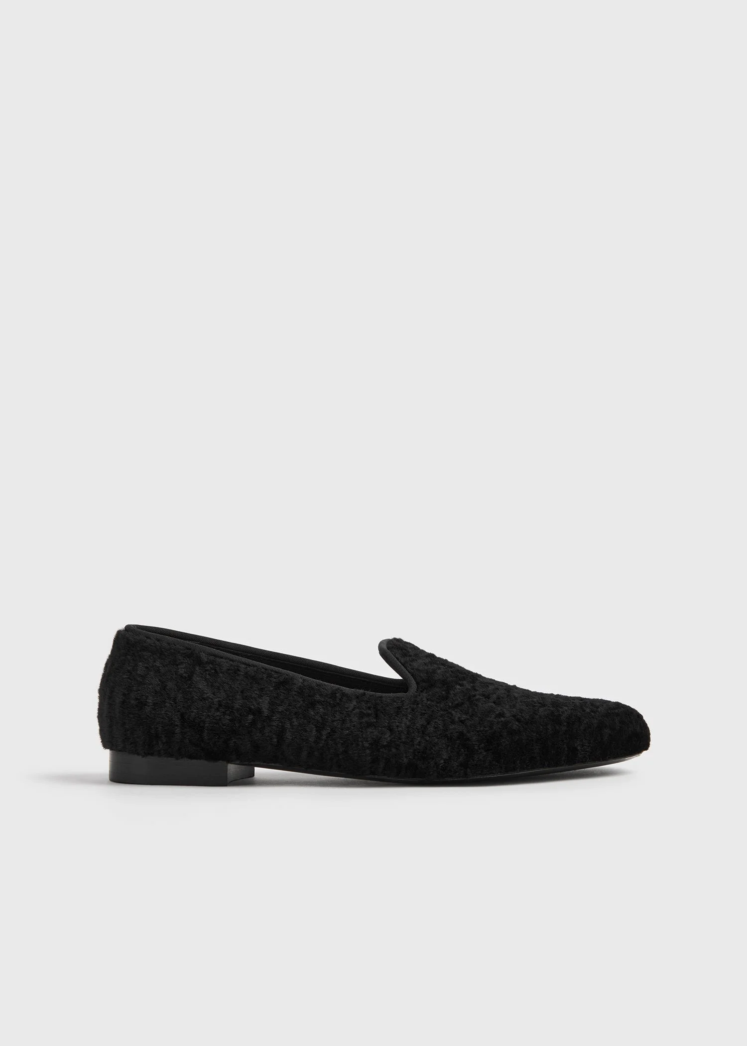 Shearling loafers black - 1