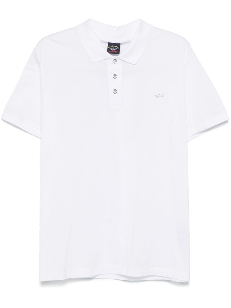 logo-plaque polo shirt 1