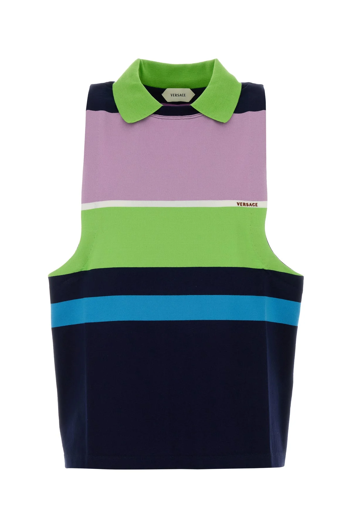 Embroidered cotton polo shirt - 1