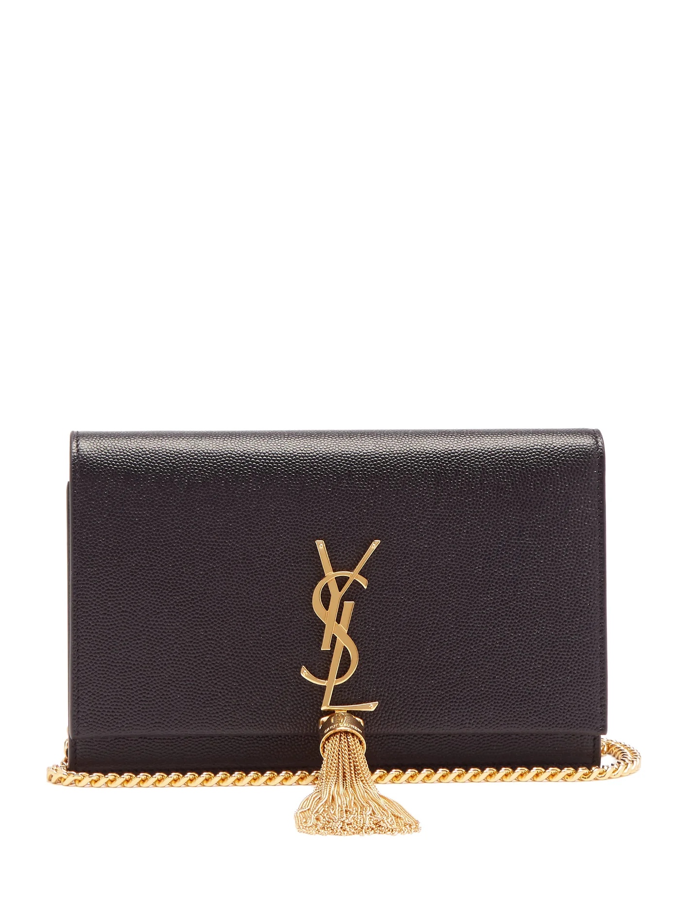 Kate tassel grained-leather shoulder bag - 1