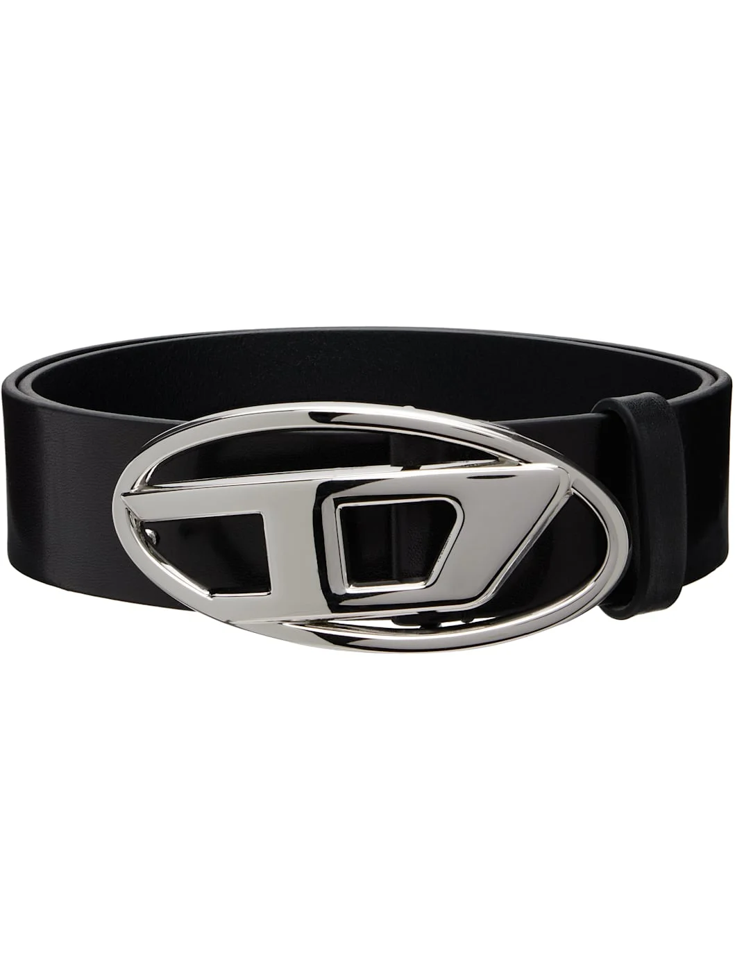 Black 3.9cm Leather Belt - 1