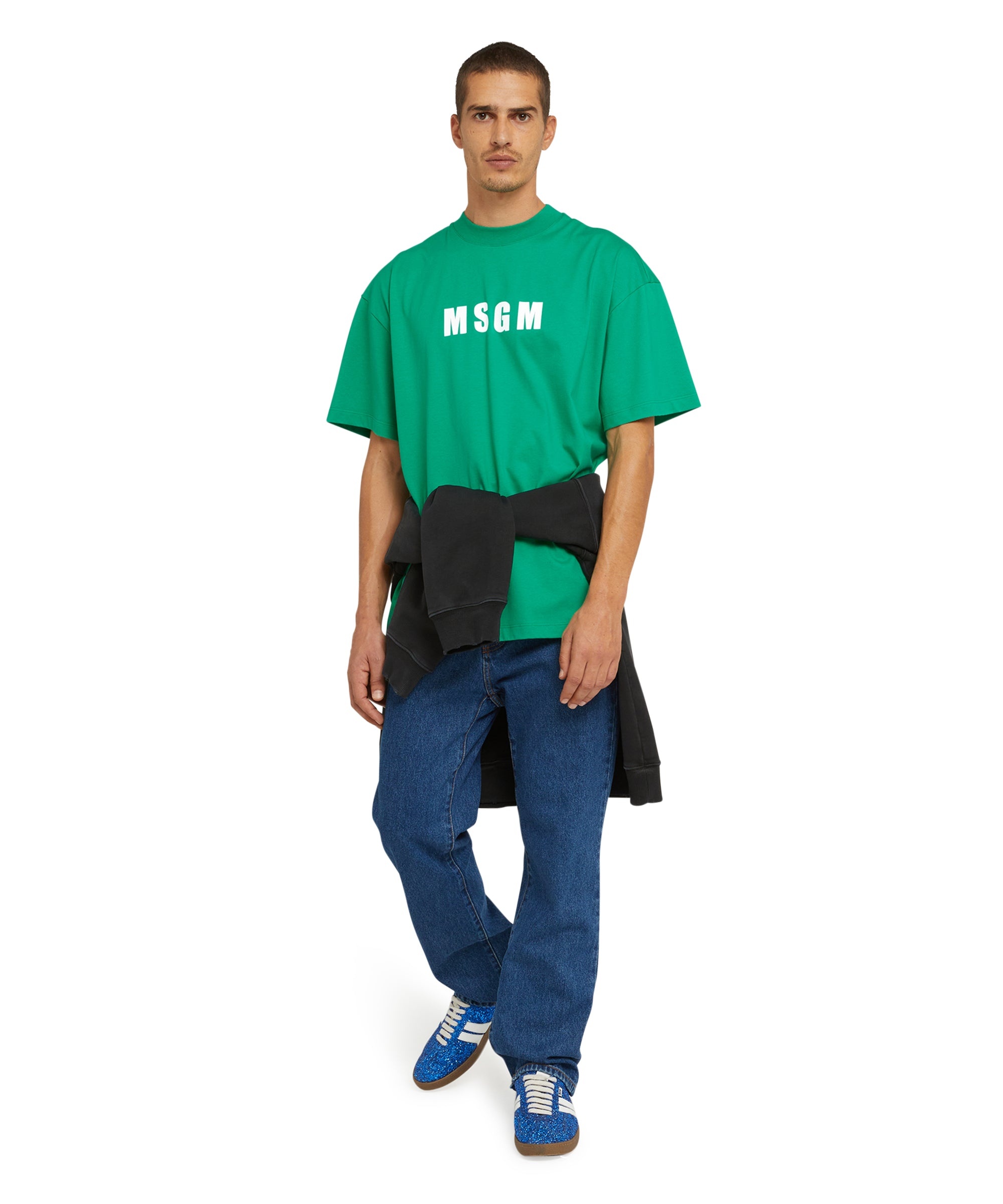 Cotton crew neck cotton t-shirt with MSGM logo - 5