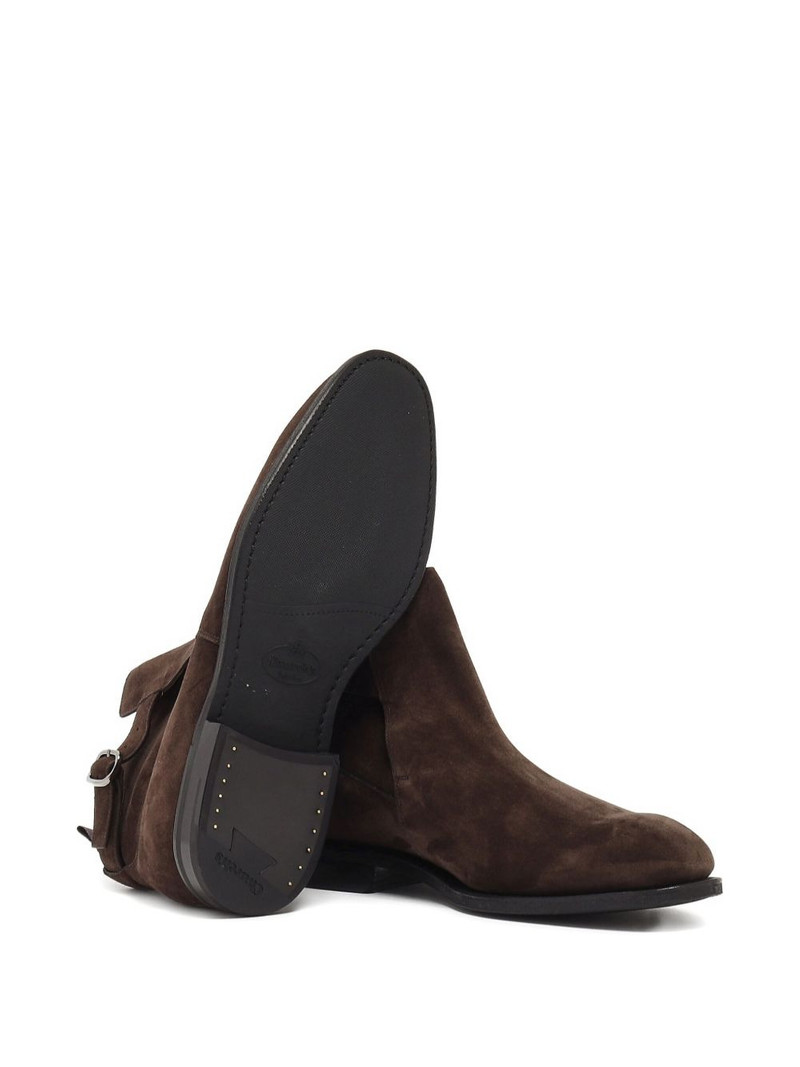 Church's buckle-strap suede boots outlook