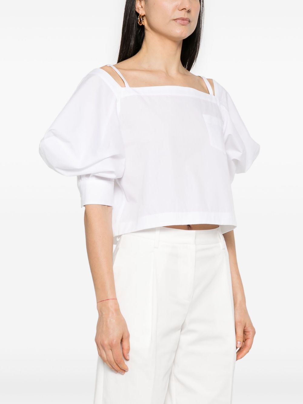 puff-sleeve blouse - 3