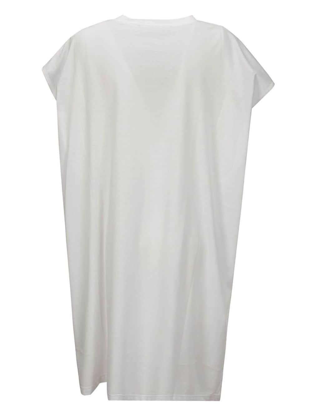 logo-print cotton dress - 2