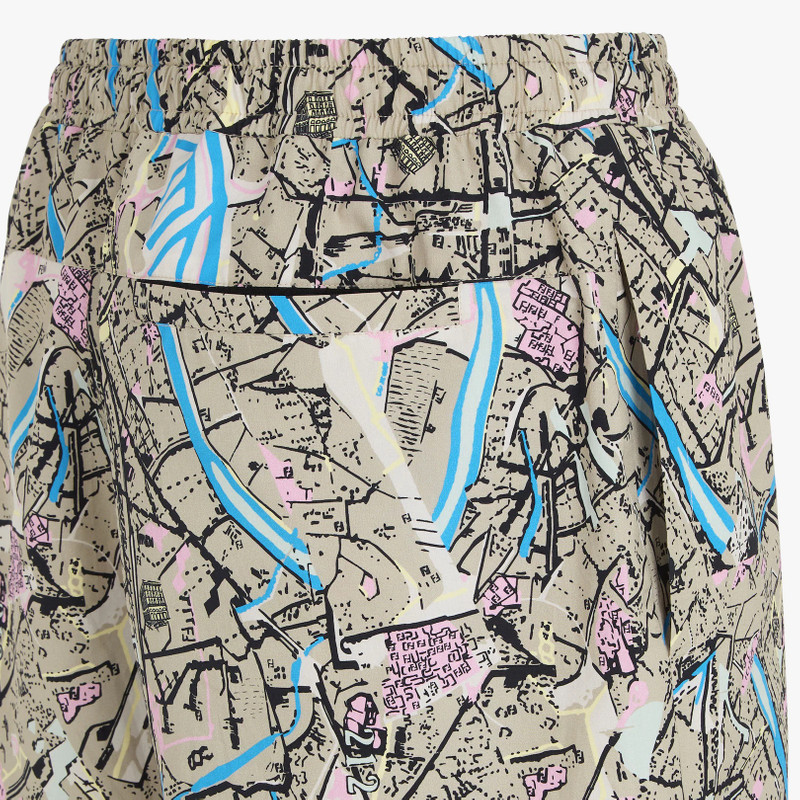 Beige cotton shorts 3