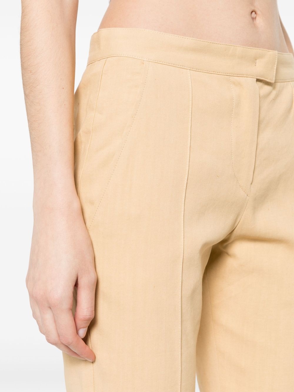 low-rise slim-cut trousers - 5