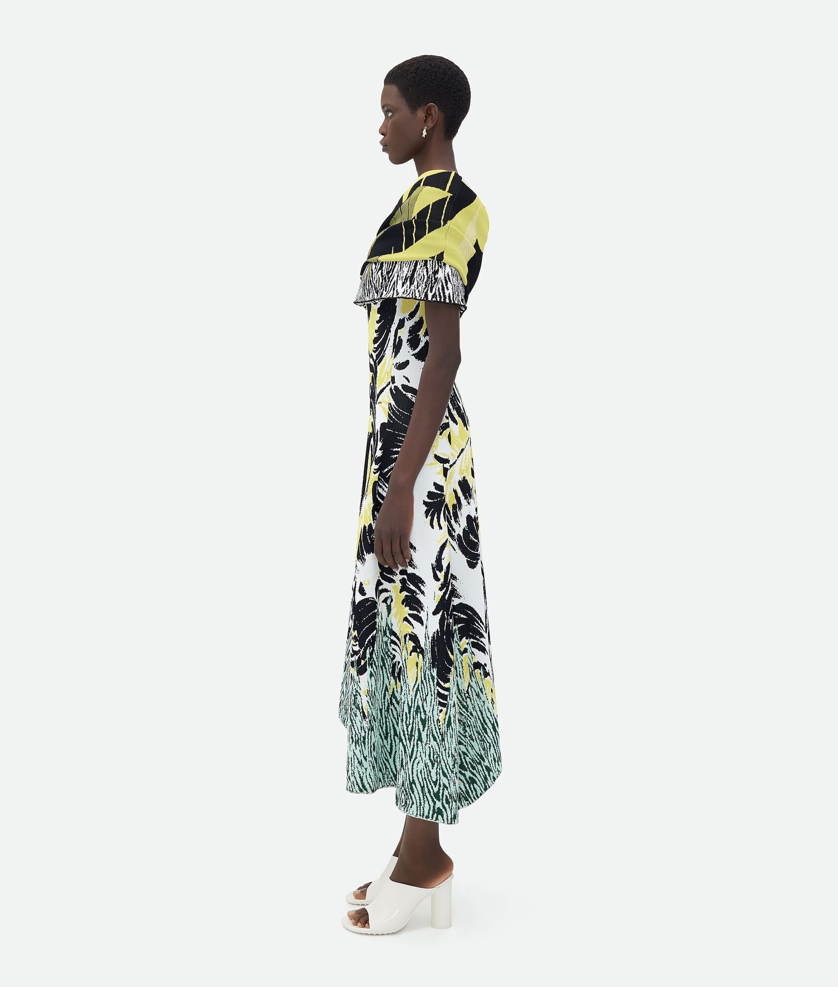Graphic Viscose Jacquard Scarf - 2
