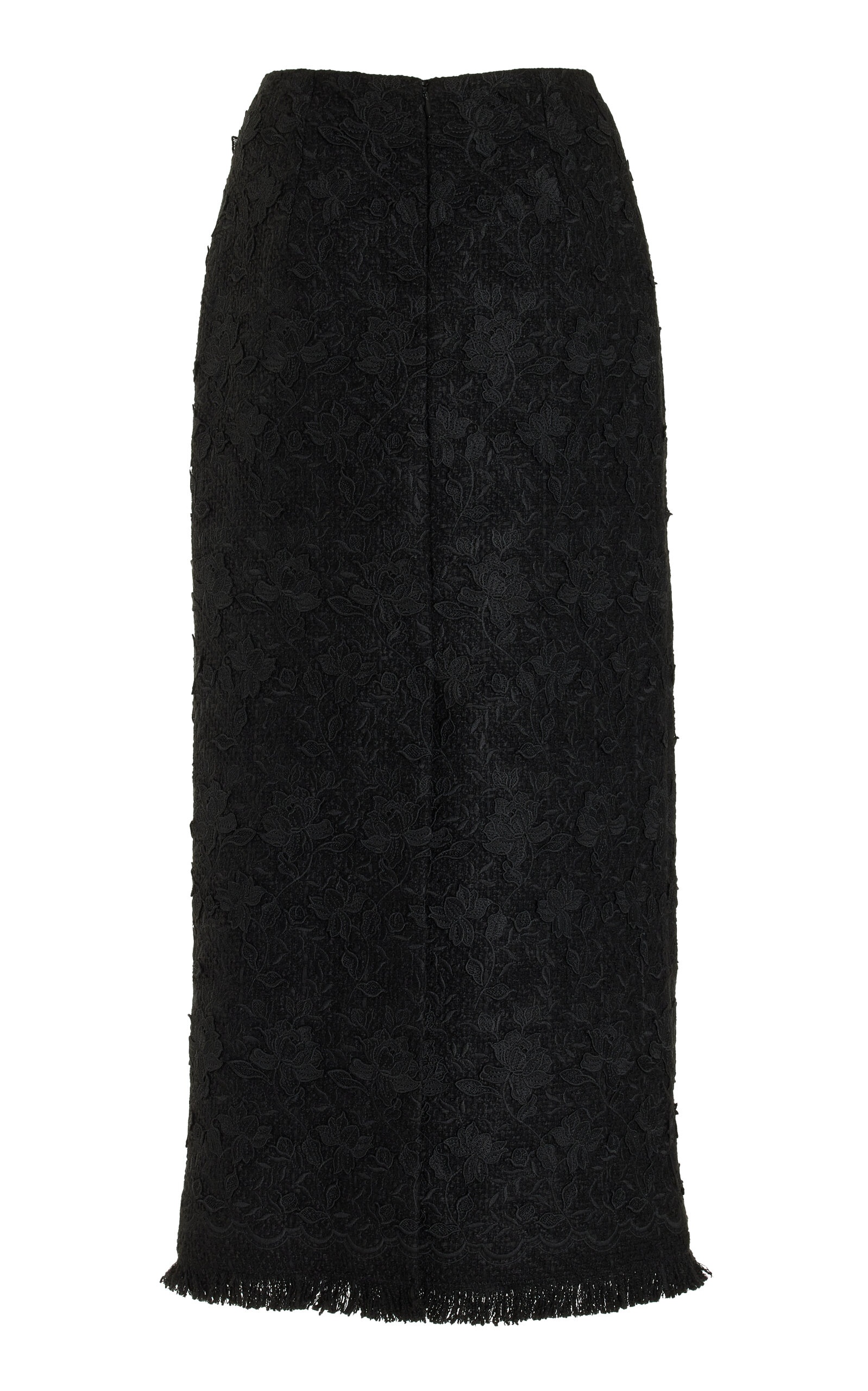 Gardenia Guipure Tweed Pencil Skirt black - 4