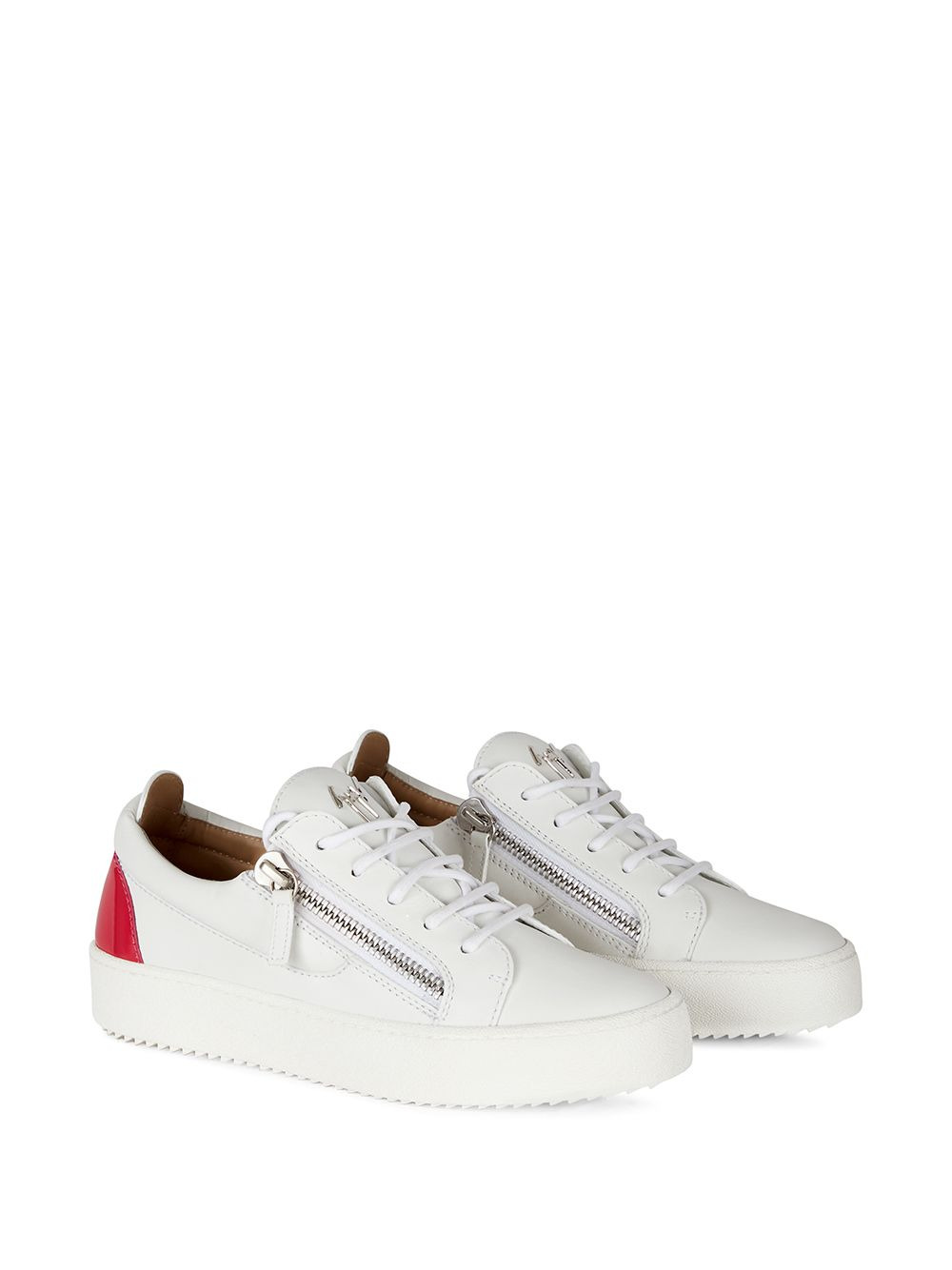 double side zip sneakers - 2