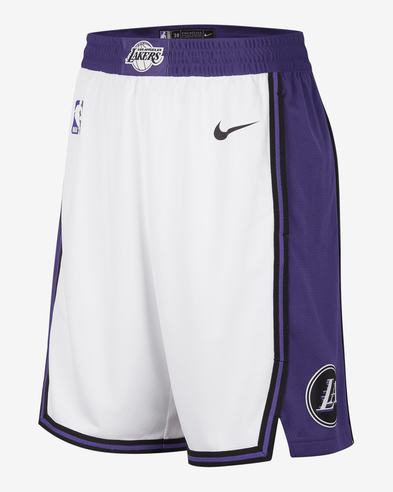 Los Angeles Lakers City Edition Nike Men's Dri-FIT NBA Swingman Shorts - 1
