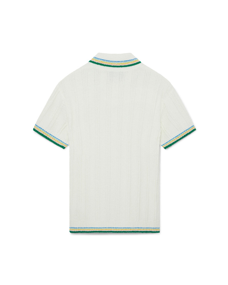 Rib Boucle Polo Shirt 6