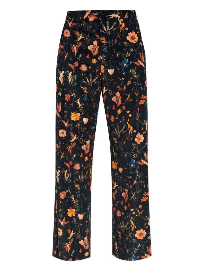 floral velvet trousers 1