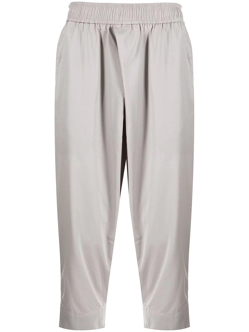 drop-crotch elasticated trousers - 1