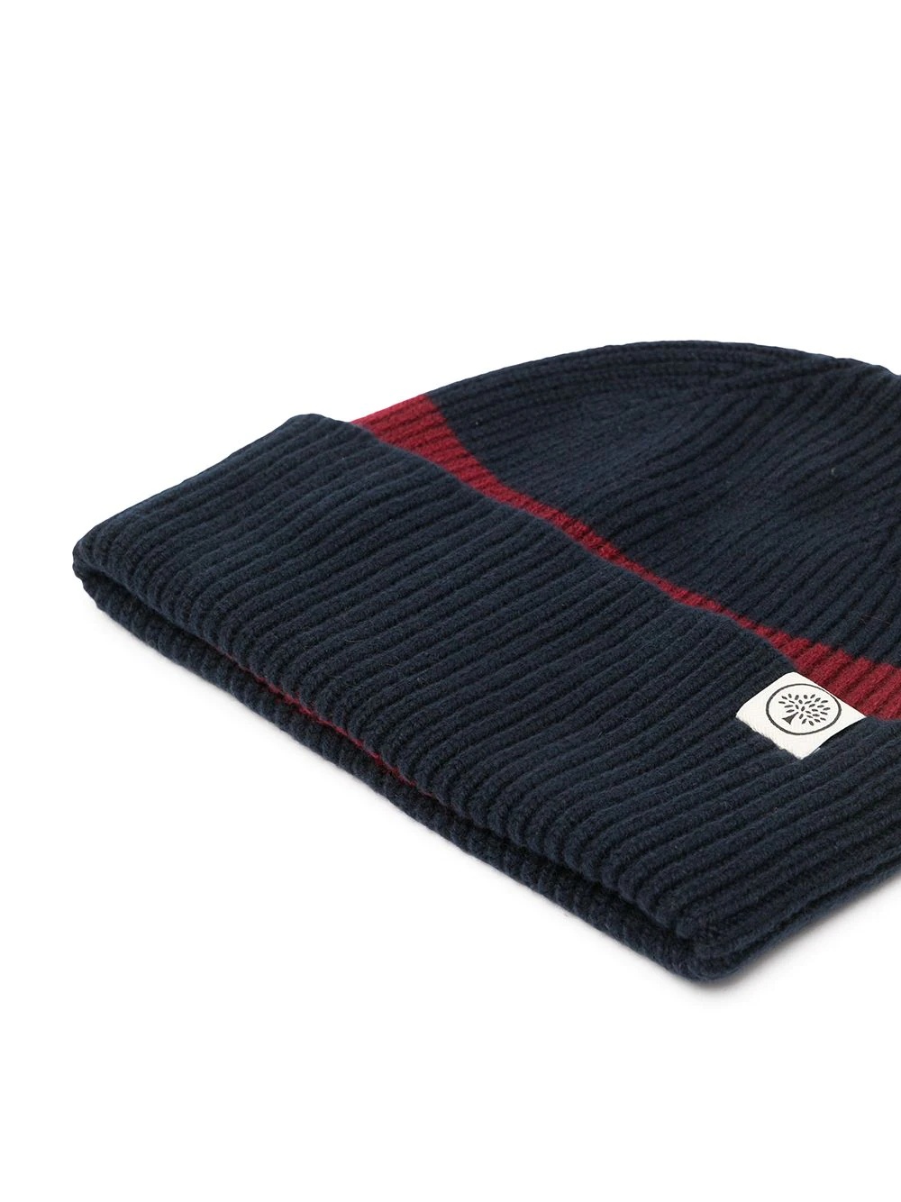 colour-block ribbed knit beanie - 2